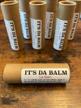 Load image into Gallery viewer, Our beloved IT&#39;S DA BALM in a paper tube! Same amazing ingredients - jojoba oil, beeswax, vanilla - just different packaging. 