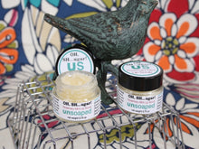 Load image into Gallery viewer, lip scrub made with jojoba oil, organic sugar, and essential oils - rosemary, spearmint, and peppermint