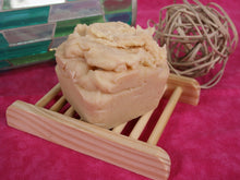 Load image into Gallery viewer, unsoap butter scrub bar with pink himalayan salt exfoliant